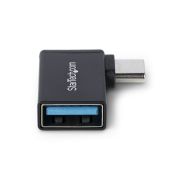 Image de StarTech.com Adaptateur USB-C vers USB-A, Coudé à Droite, USB 5Gbps, 3A, Convertisseur USB-C Mâle vers USB-A Femelle, Boîtier Métallique Durable - Compatible Thunderbolt (USB31CAADGCPRA)