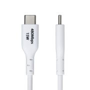 Image de StarTech.com Câble de Charge USB-A vers USB-C de 1m, Charge et Synchronisation, 3A, USB 2.0, Gaine TPE - Cordon de Charge USB Blanc (USB2AC1MNCWHE)