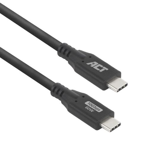 Image de ACT Câble USB 3.0 10Gbps 60W USB Type-C, 0,5 mètre (AC7440)
