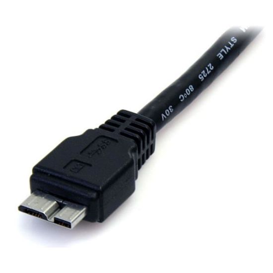 Image de StarTech.com Câble USB 3.0 SuperSpeed 0,5 m - USB A vers USB Micro B Mâle / Mâle - 50 cm (USB3AUB50CMB)