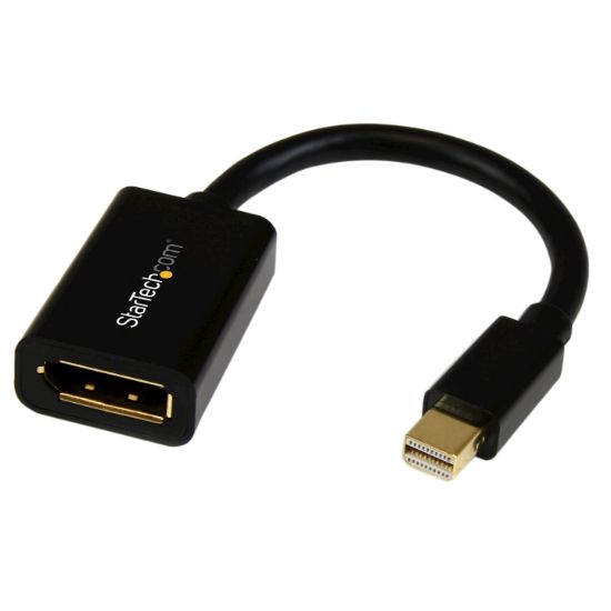 Image de StarTech.com Adaptateur Mini DisplayPort vers DisplayPort - Vidéo UHD 4K x 2K - Convertisseur Mini DP vers DP - Adaptateur Mini DP vers DisplayPort 1.2 - mDP PC/Ordinateur ve ... (MDP2DPMF6IN)