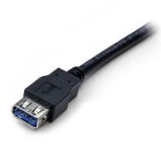 Image de StarTech.com Câble d'extension USB 3.0 SuperSpeed de 2m - Rallonge USB A vers A - M/F - Noir (USB3SEXT2MBK)