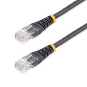 Image de StarTech.com Câble patch UTP Cat5e de 15 m avec RJ45 moulé noir - Cordon de connexion de 15 m (M45PAT15MBK)