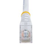Image de StarTech.com Câble patch UTP Cat5e de 15 m avec RJ45 moulé blanc - Cordon de connexion de 15 m (M45PAT15MWH)