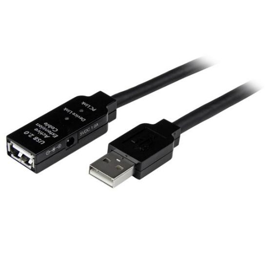 Image de StarTech.com Câble d'extension USB 2.0 actif 35 m - M/F (USB2AAEXT35M)