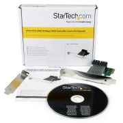 Image de StarTech.com Carte Contrôleur RAID PCI Express 2.0 SATA III 6Gbps à 4 ports avec HyperDuo SSD Tiering - Adaptateur Contrôleur PCIe SATA 3 (PEXSAT34RH)