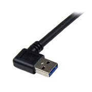 Image de StarTech.com Câble USB 3.0 SuperSpeed A vers B coudé à angle droit 1 m - M/M - Noir (USB3SAB1MRA)