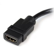 Image de StarTech.com Câble adaptateur vidéo de 20 cm HDMI vers DVI-D - HDMI femelle vers DVI mâle (HDDVIFM8IN)