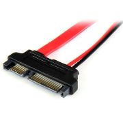 Image de StarTech.com Adaptateur SATA Slimline de 15 cm vers SATA avec alimentation - F/M (SLSATAADAP6)