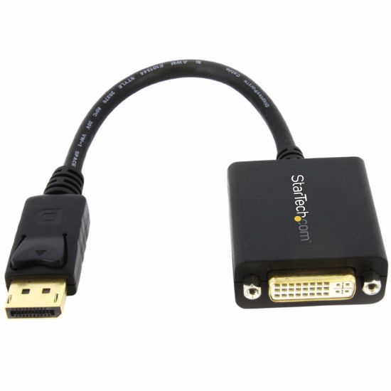 Image de StarTech.com Adaptateur vidéo DisplayPort vers DVI - Convertisseur DP vers DVI-D - M/F - 1920x1200 / 1080p (DP2DVI2)
