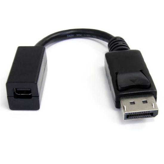 Image de StarTech.com Câble DisplayPort vers Mini DisplayPort 15 cm - Vidéo UHD 4K x 2K - Câble Adaptateur DP Mâle vers Mini DisplayPort Femelle - Câble de Rallonge pour Ordinateur DP ... (DP2MDPMF6IN)