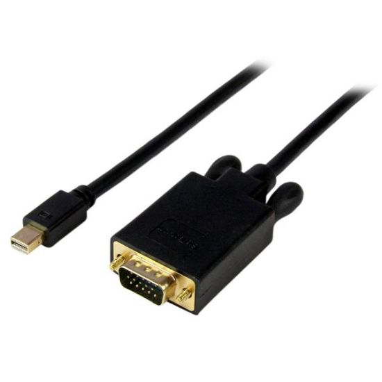 Image de StarTech.com Adaptateur Mini DisplayPort vers VGA - Câble Display Port Mâle VGA Mâle 1920x1200 - Noir 3m (MDP2VGAMM10B)
