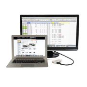 Image de StarTech.com Adaptateur de voyage Mini DisplayPort vers VGA / DVI / HDMI - Convertisseur vidéo 3-en-1 - Blanc (MDP2VGDVHDW)