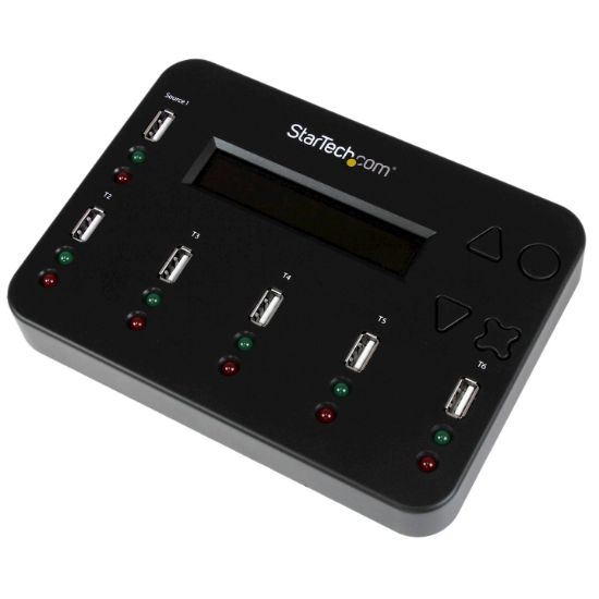 Image de StarTech.com Duplicateur et Effaceur Autonome de 1 à 5 clés USB, Copieur de Plusieurs Clés USB, Copie Système et Fichier et Secteur par Secteur, 1,5 Go/min, Effacement en 3 Pass ... (USBDUP15)