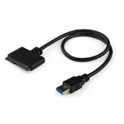 Image de StarTech.com Adaptateur USB 3.0 vers SATA III pour DD / SSD SATA 2,5" avec UASP (USB3S2SAT3CB)