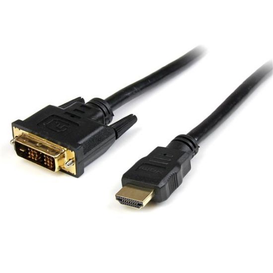 Image de StarTech.com Câble HDMI vers DVI-D de 50cm - Mâle / Mâle - Noir (HDDVIMM50CM)