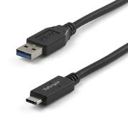 Image de StarTech.com Câble de Charge USB-A vers USB-C de 1m, USB 10Gbps, Charge et Synchronisation, 3A, Certifié USB-IF - Cordon de Charge USB (USB31AC1M)