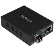 Image de StarTech.com Convertisseur de média Gigabit Ethernet fibre optique compact - 850nm MM LC - 550 m (MCM1110MMLC)
