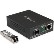Image de StarTech.com Convertisseur de média Gigabit Ethernet fibre optique compact - 850nm MM LC - 550 m (MCM1110MMLC)