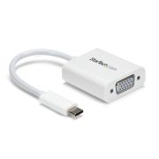 Image de StarTech.com Adaptateur vidéo USB-C vers VGA - M/F - 1920x1200 / 1080p - Blanc (CDP2VGAW)