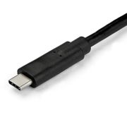 Image de StarTech.com Adaptateur USB-C vers VGA 1m - Câble Vidéo Actif USB Type C vers VGA - 1920x1200/1080p - Compatible Thunderbolt 3 - Convertisseur USB-C à VGA - DP Alt Mode HBR2 (CDP2VGAMM1MB)