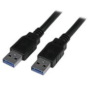 Image de StarTech.com Câble USB 3.0 A vers A de 3 m - M/M - Noir (USB3SAA3MBK)