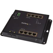 Image de StarTech.com Switch Industriel POE+ Gigabit Ethernet 8 ports - 2 connexions MSA SFP - 30W - Switch Gbe Haute Puissance L2 adminstrable renforcé - Fixation murale Rail DIN IP ... (IES101GP2SFW)
