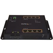 Image de StarTech.com Switch Industriel POE+ Gigabit Ethernet 8 ports - 2 connexions MSA SFP - 30W - Switch Gbe Haute Puissance L2 adminstrable renforcé - Fixation murale Rail DIN IP ... (IES101GP2SFW)