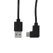 Image de StarTech.com Câble de Charge USB-A vers USB-C de 1m, Coudé à Droite, Charge et Synchronisation, 3A, USB 2.0 - Cordon de Charge USB (USB2AC1MR)