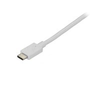 Image de StarTech.com Câble adaptateur USB C vers DisplayPort de 1,8 m - 4K 60 Hz - Blanc (CDP2DPMM6W)