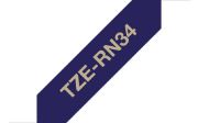 Image de Brother ruban d'étiquette Or sur fond bleu marine (TZE-RN34)