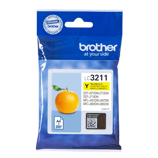 Image de Brother - Cartouche d'encre originale - Jaune (LC3211Y)