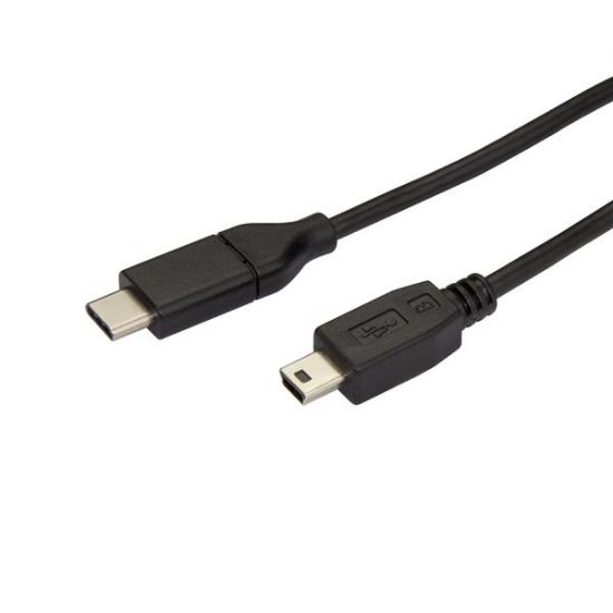 Image de StarTech.com Câble USB-C vers Mini-USB de 2m, Câble de Transfert de Données, USB 2.0, USB-C (USB2CMB2M)