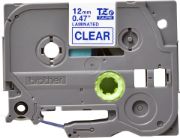 Image de Brother ruban d'étiquette Bleu sur transparent (TZE-133)