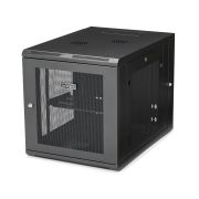 Image de StarTech.com Armoire Réseau Murale à 4 Montants 12U avec Étagère 1U, Armoire Serveur Murale 19" à Charnières pour Équipement IT/AV/Électronique/Ordinateur, Armoire Rack Venti ... (RK1232WALHM)