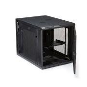 Image de StarTech.com Armoire Réseau Murale à 4 Montants 12U avec Étagère 1U, Armoire Serveur Murale 19" à Charnières pour Équipement IT/AV/Électronique/Ordinateur, Armoire Rack Venti ... (RK1232WALHM)