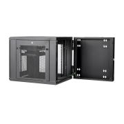 Image de StarTech.com Armoire Réseau Murale à 4 Montants 12U avec Étagère 1U, Armoire Serveur Murale 19" à Charnières pour Équipement IT/AV/Électronique/Ordinateur, Armoire Rack Venti ... (RK1232WALHM)