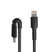 Image de StarTech.com Câble USB-C vers Lightning Noir Robuste 1m - Câble de Charge/Synchronistation USB Type C vers Lightning Fibre Aramide - iPad/iPhone 12 Certifié Apple MFi (RUSBCLTMM1MB)