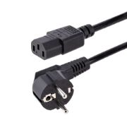 Image de StarTech.com Cordon d'Alimentation PC de 3m - Câble Alimentation, 18AWG, 10A 250V - Cordon d'Alimentation pour Ordinateur Schuko UE vers C13 - Câble Alimentation TV/mo ... (713E-3M-POWER-CORD)