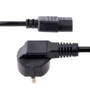 Image de StarTech.com Cordon d'Alimentation PC de 3m - Câble Alimentation, 18AWG, 10A 250V - Cordon d'Alimentation pour Ordinateur Schuko UE vers C13 - Câble Alimentation TV/mo ... (713E-3M-POWER-CORD)