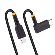 Image de StarTech.com Câble de Charge Rapide USB-C de 1m, Robuste, Coudé à Droite, Charge et Synchronisation, 60W (3A) PD, USB 2.0, Gaine TPE et Fibre d'Aramide - Cordon de Cha ... (R2CCR-1M-USB-CABLE)