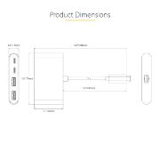 Image de StarTech.com Hub USB-C à 4 Ports avec 100W Power Delivery Pass-Through - Hub USB 3.0 4 Ports - USB-C vers USB-A - Hub USB Type-C avec Câble de 30cm - Mini Hub USB-C - ... (5G2A2CPDB-USB-C-HUB)