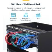 Image de StarTech.com étagère Rack monté sur le mur Noir (RACK-10U-14-BRACKET)