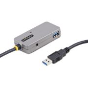 Image de StarTech.com hub & concentrateur USB 3.2 Gen 1 (3.1 Gen 1) Type-A 5000 Mbit/s Noir, Argent (U01043-USB-EXTENDER)