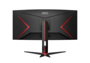 Image de AOC G2 CU34G2XP écran plat de PC 86,4 cm (34") 3440 x 1440 pixels UltraWide Quad HD LED Noir, Rouge (CU34G2XP/BK)