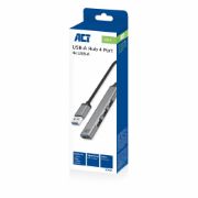 Image de ACT hub & concentrateur USB 3.2 Gen 1 (3.1 Gen 1) Type-A 5000 Mbit/s Gris (AC6325)