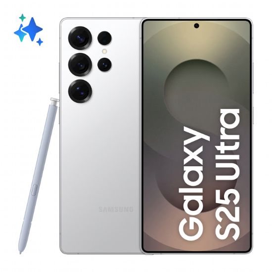 Image de Samsung Galaxy S25 Ultra 17,5 cm (6.9") Double SIM Android 15 5G USB Type-C 12 Go 256 Go 5000 mAh Argent, Blanc (SM-S938BZSDEUB)