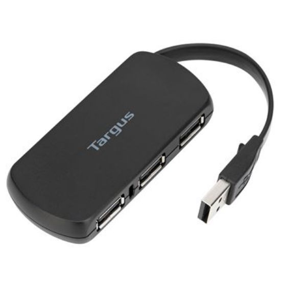 Image de Targus hub & concentrateur USB 2.0 480 Mbit/s Noir (ACH114EU)