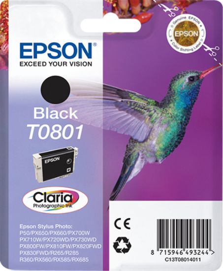 Image de Epson Hummingbird Cartouche "Colibri" - Encre Claria N (C13T08014011)