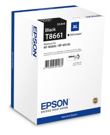 Image de Epson Encre Noire (2 500 p) (C13T866140)